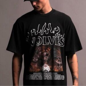 Darc Sport “Cerberus Wolves” Oversized Tee Vintage Black – Size L NWT Pump Cover